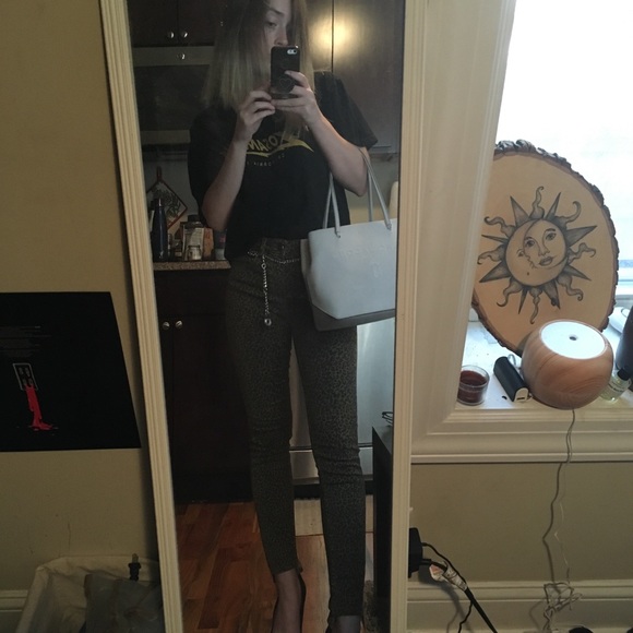 Leopard Print Skinny Jeans - Picture 6 of 6